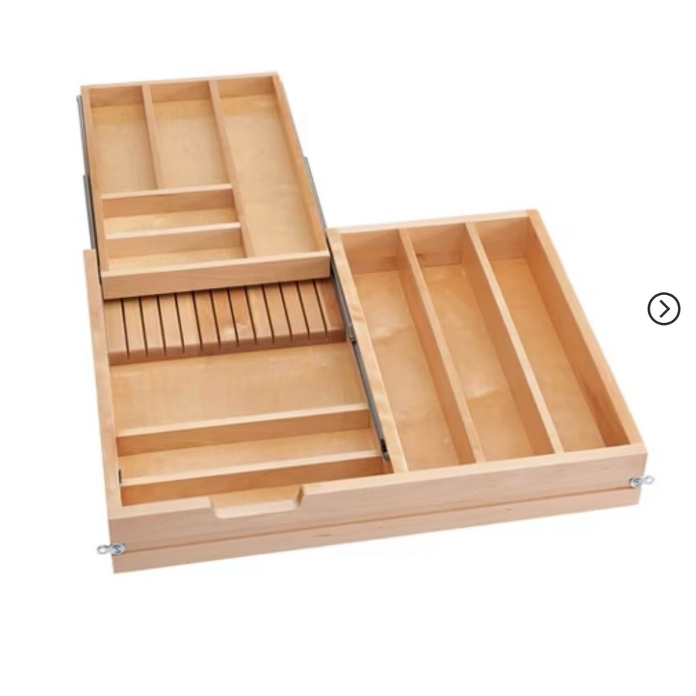 Brown Wooden Cooking Utensil Organizer